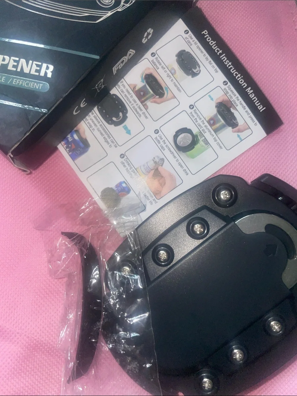 Black Can Opener - Durable Can Opener